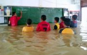 Flooded classroom (Image: Comedy Central)