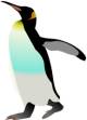 Emperor penguin: example of clipart available from Clker.com